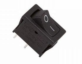 Выключатель клавишный  250В 6А (2с) ON-OFF  черн. Mini (RWB-201; SC-768)  36-2110