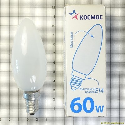 Лампа накал. СВ МТ 60Вт E14 Космос LKsmSCnFr60E14v2