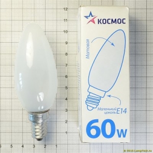 Лампа накал. СВ МТ 60Вт E14 Космос LKsmSCnFr60E14v2