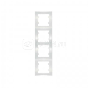 Рамка 4-м Бриллиант верт. бел. Universal 7947496 (10шт)