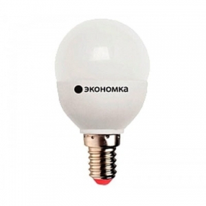 Лампа светодиод. LED 5Вт Шарик 45мм Е14 3000К Экономка Космос Eco_LED5wGL45E1430