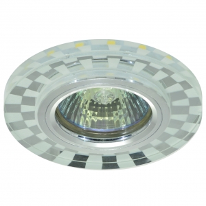 Светильник MR16+LED встраиваемый ПОЛИКРИСТАЛ, AL/CLEAR. LED 3Вт IL.0027.2103