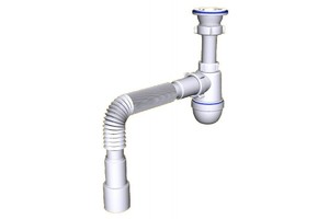 сифон 1 1/2*40  Ani с гофрой 40*40 С0105 АНИ пласт
