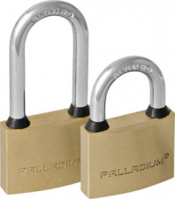 Замок навесной чугунный корпус "PALLADIUM" (305F) 60*45 мм, стальная дужка 10 мм