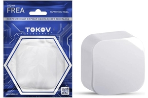 Выключатель 1-кл. ОП Frea 10А IP20 250В АБС-пластик бел. TOKOV ELECTRIC TKE-FR-V1-C01