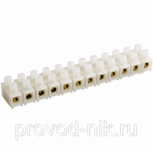 Колодка клеммная ЗВИ-30 6-16кв.мм 12 пар ПВХ ИЭК UZV1-030-10