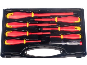 Набор STAYER Отвертки  диэлектрические, тестер, 100-250В, Cr-V, 8шт