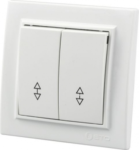 900-0200-203 Ainur белый выкл. х2 с/п EGP (10/60шт)