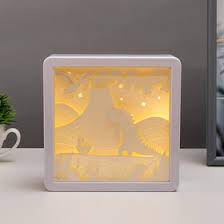 Ночник "Сказочный мир " LED от батареек 3хААА USB 16х5х21 см 7347967				