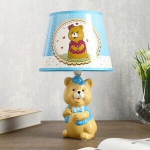 Лампа настольная "Мишка в кепке" 1* Е14 40В 20*20*34см 4295875
