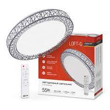 Светильник светодиодный COMFORT Loft-G 55Вт 230В 3000-6500К 4400лм 400х100мм с пультом4690612035093