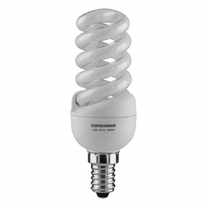 533-01101 Лампа SPIRAL 15W MINI E14  GREEN(TL) 100шт