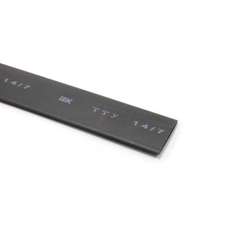 Трубка термоус ТТУ(ТУТ)14/7(дл100м)черн.ИЭК UDRS-D14-100-K02