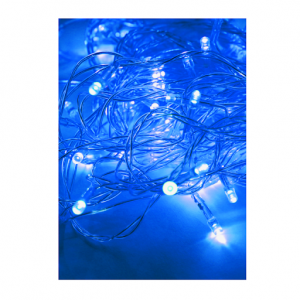 Электрогирлянда 11.4м 100LED син. прозр. провод 8 режимов мигания IP20 син. Космос KOC_GIR100LED_B 