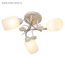 Люстра "Амелия" 3x40Вт E27  белый 49х49х26 см.   3649528