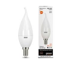 Лампа Gauss LED Elementary Candle Tailed 6W E14 2700K 