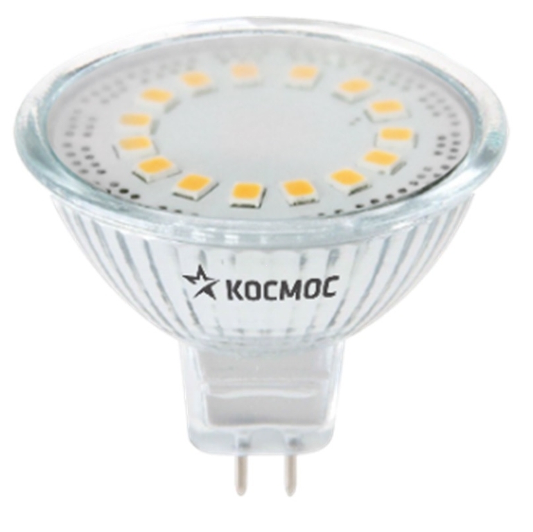 Лампа светодиод. LED JCDR 3Вт 220В GU5.3 3000К Космос Lksm_LED3wJCDRC30