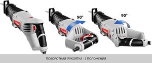 Пила сабельная (электроножовка), ЗУБР ЗПС-850Э, 850 Вт, 0-2800 ход/мин, рез 150мм, 12 мм ход штока 2