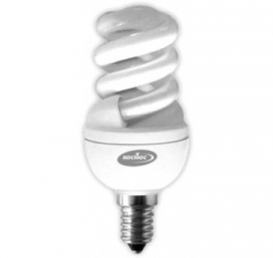 Лампа люминесцентная компакт. SPC 9Вт E14 2700К Космос LKsmT2SPC9wE1427